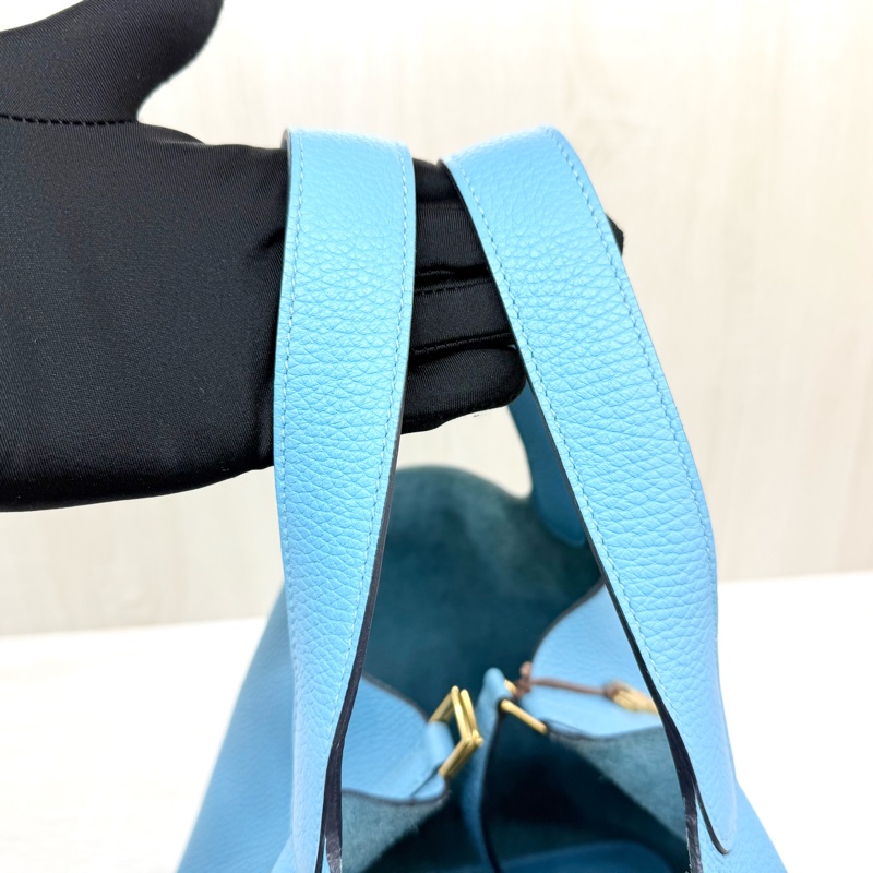 HERMRS北方藍金釦菜籃子PICOTIN22-8