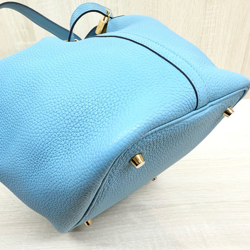 HERMRS北方藍金釦菜籃子PICOTIN22-11