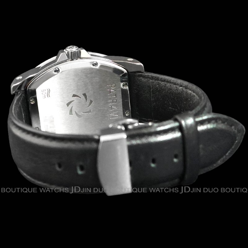 金鐸精品~W890 CARL F. BUCHERER 寶齊萊 柏拉維系列酒桶型儲能顯示自動上鍊男用腕錶-2