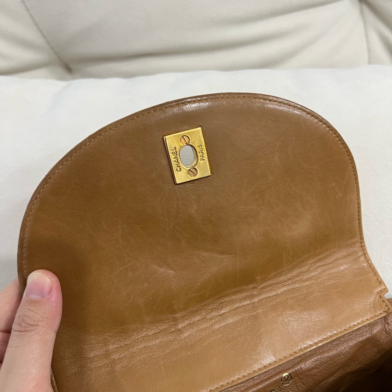 Chanel 香奈兒 古董 中古 Vintage Duma 後背包 雙肩包 焦糖色 Backpack-16