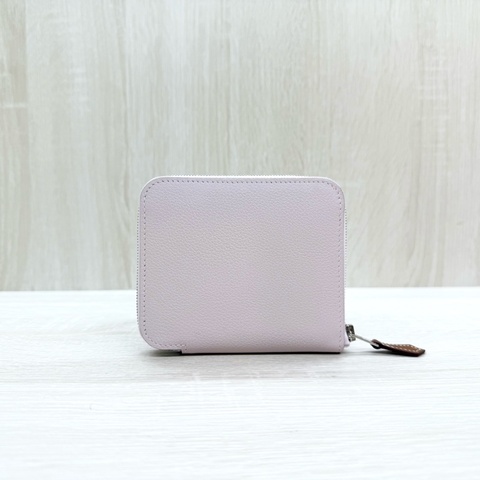 HERMES09夢幻紫銀釦epsom牛皮SilkIn短夾