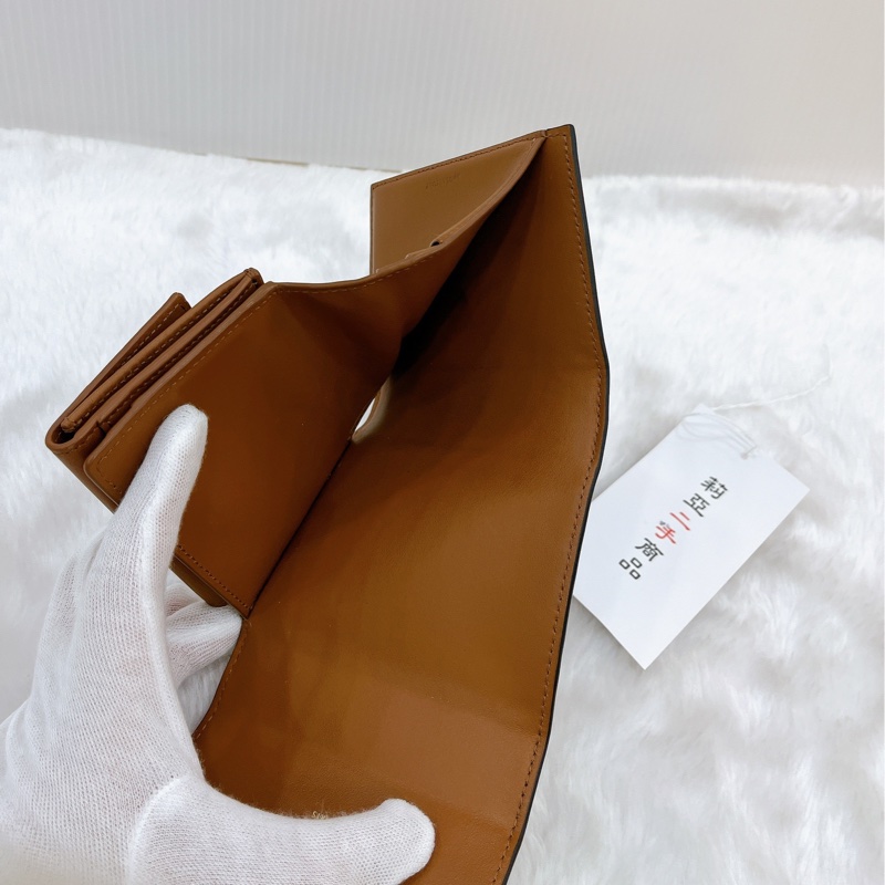 莉亞精品♡Celine 三折短夾 老花 二手-13