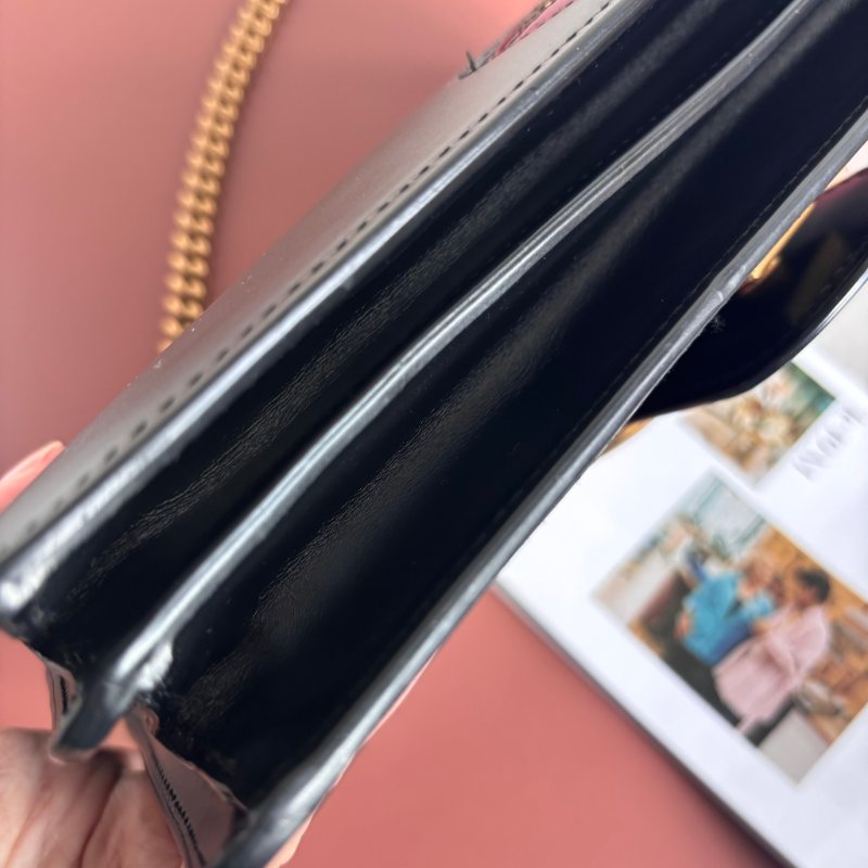 特殊限定款 ::GUCCI:: Marmont 愛心裝飾鏈袋包 斜背包 鏈包-18