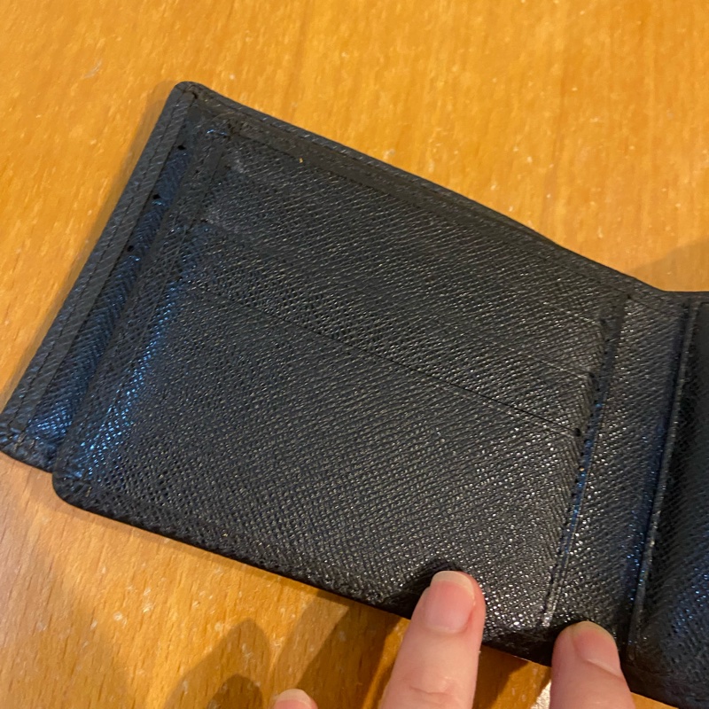 LV 男用皮夾(黑色)-11