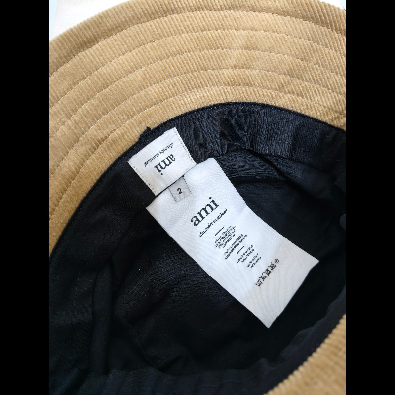 全新正品Ami paris 燈芯絨漁夫帽-4