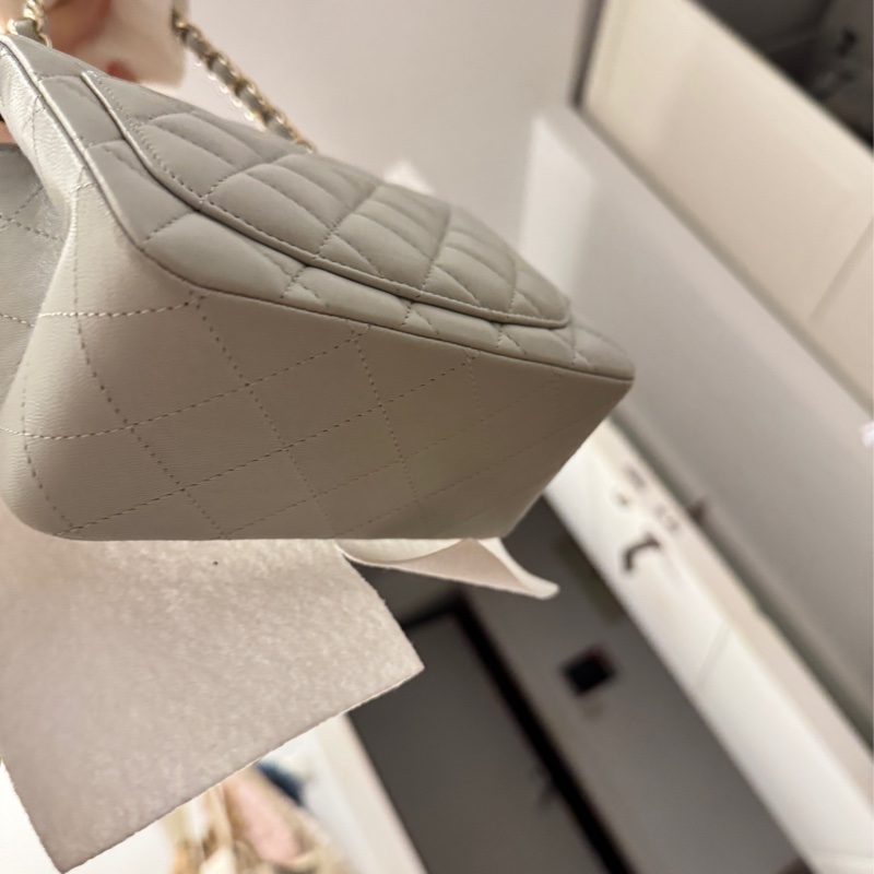 Chanel 23c 淺灰方胖子-4