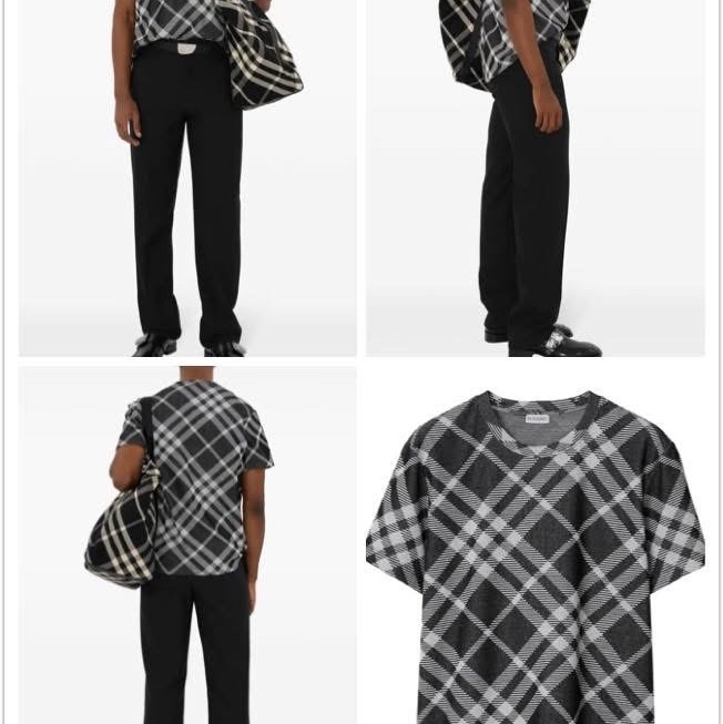 BURBERRY英國男款格紋上衣XS-0