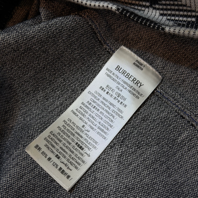 BURBERRY英國男款格紋上衣XS-7