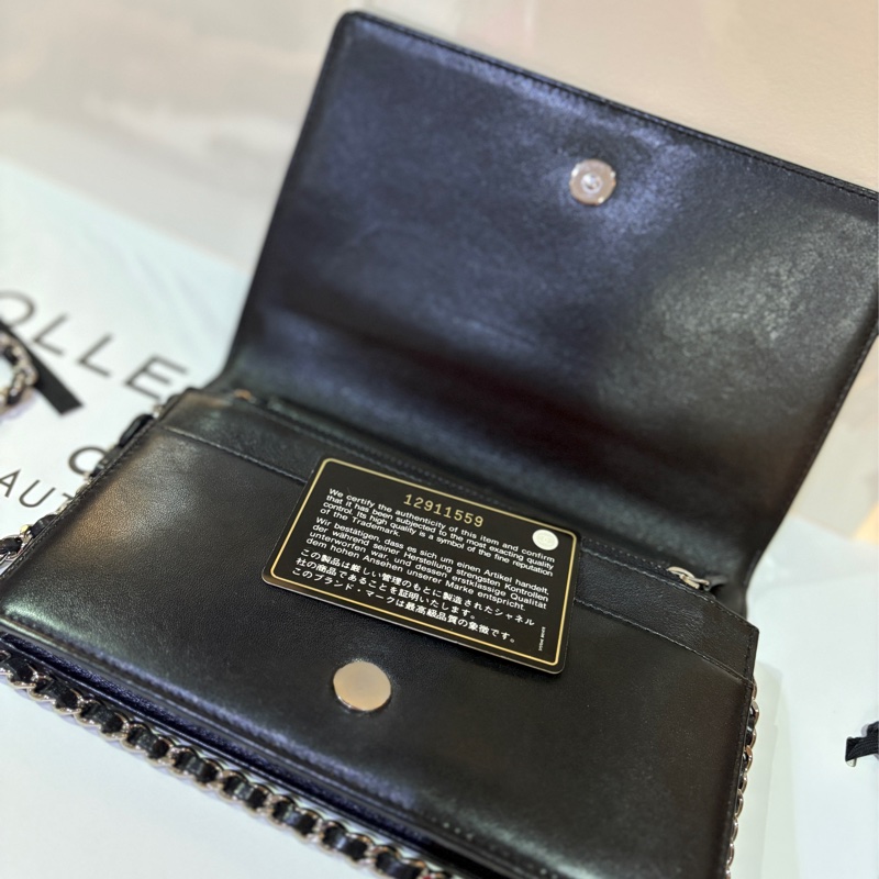 Chanel 香奈兒 經典 雙C logo 小羊皮WOC-9