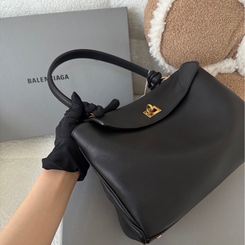 Balenciaga 巴黎世家 Small Rodeo斜背/手提/肩背包(黑金)-3