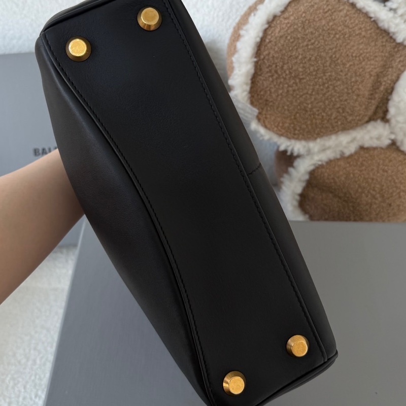 Balenciaga 巴黎世家 Small Rodeo斜背/手提/肩背包(黑金)-10