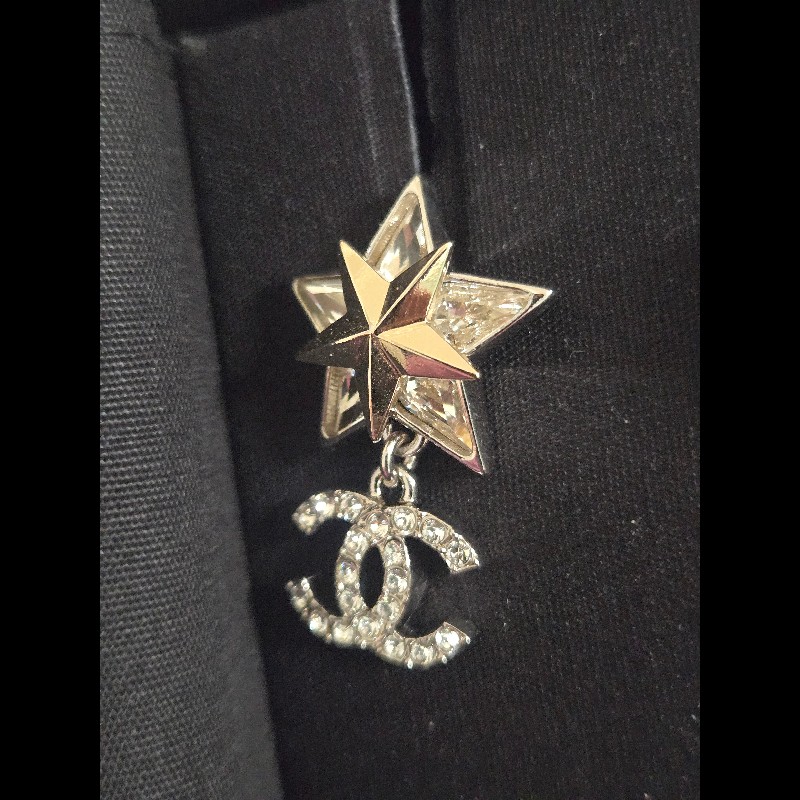 (全新品)Chanel星星雙C.Logo耳環-4