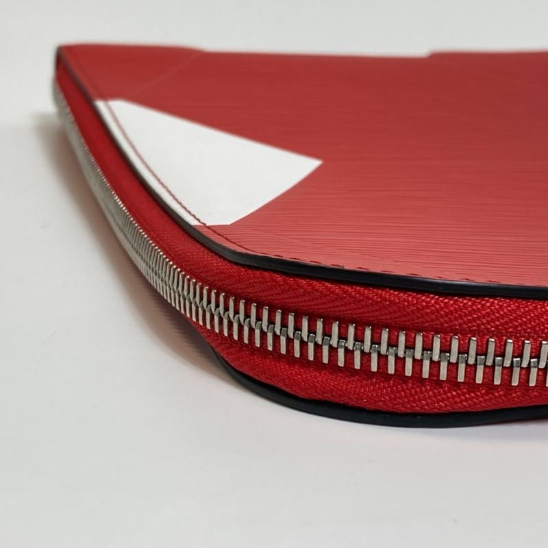 路易威登 M63232 2018 FIFA 世界盃 Pochette Jour GM 手拿包,Epi 皮革,男士,胭脂紅,近全新-7