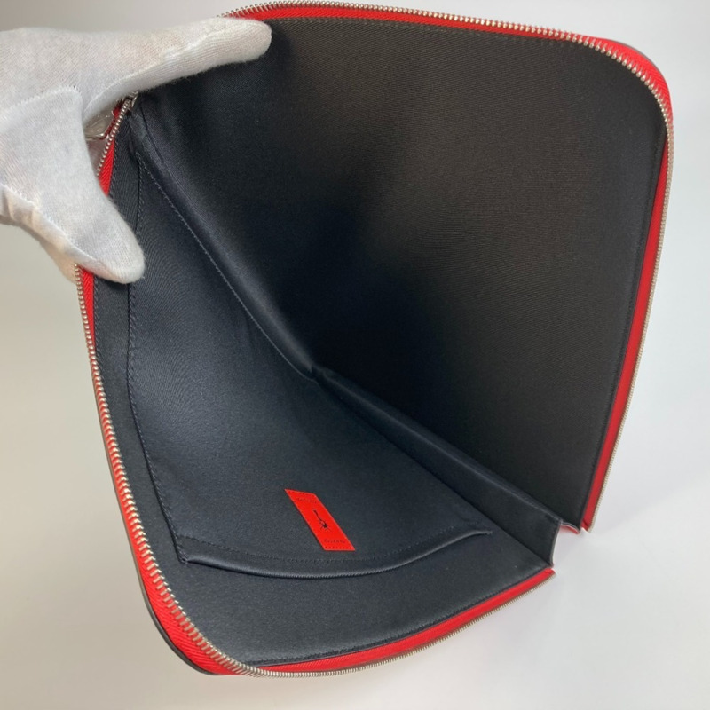 路易威登 M63232 2018 FIFA 世界盃 Pochette Jour GM 手拿包,Epi 皮革,男士,胭脂紅,近全新-8