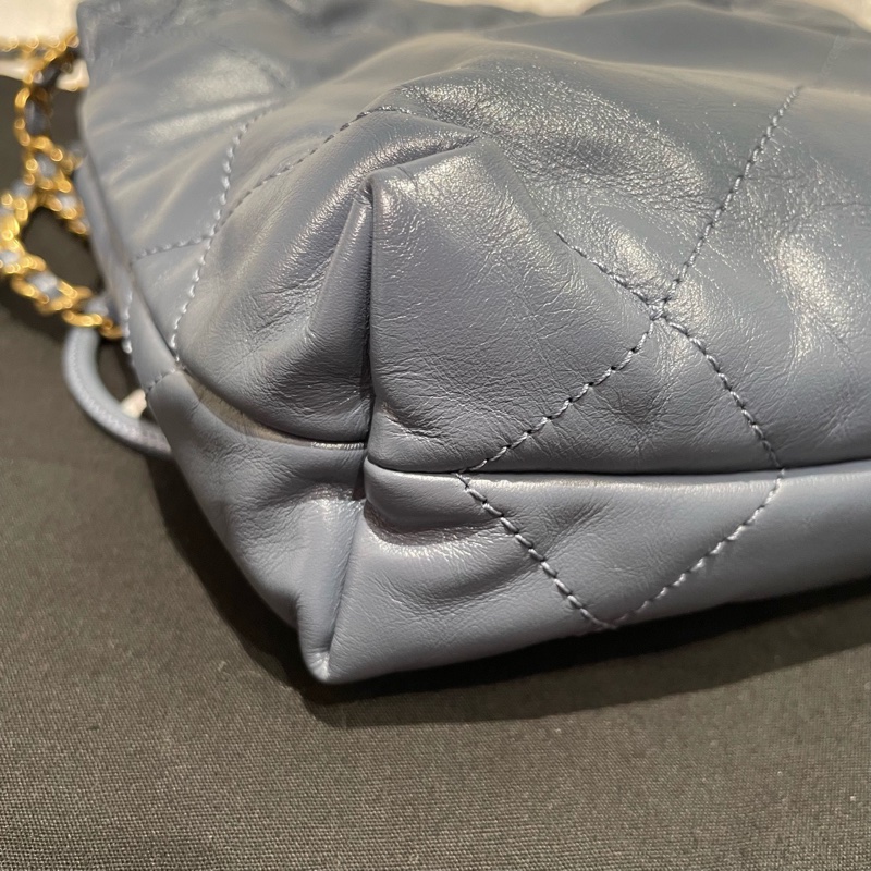 Chanel mini 22bag 霧霾藍-2