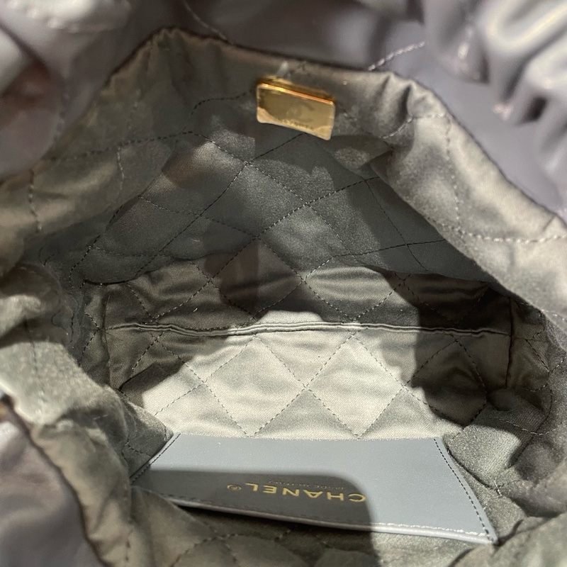 Chanel mini 22bag 霧霾藍-6