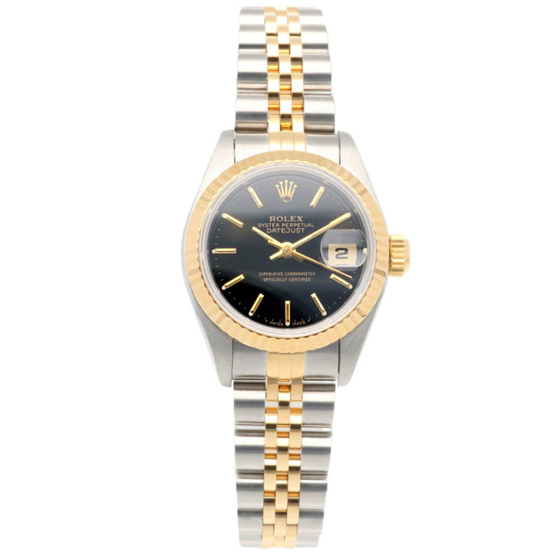 勞力士蠔式恆動日誌型腕錶,不鏽鋼材質,型號69173,自動上鍊,已翻新,S編號,女士款。-7