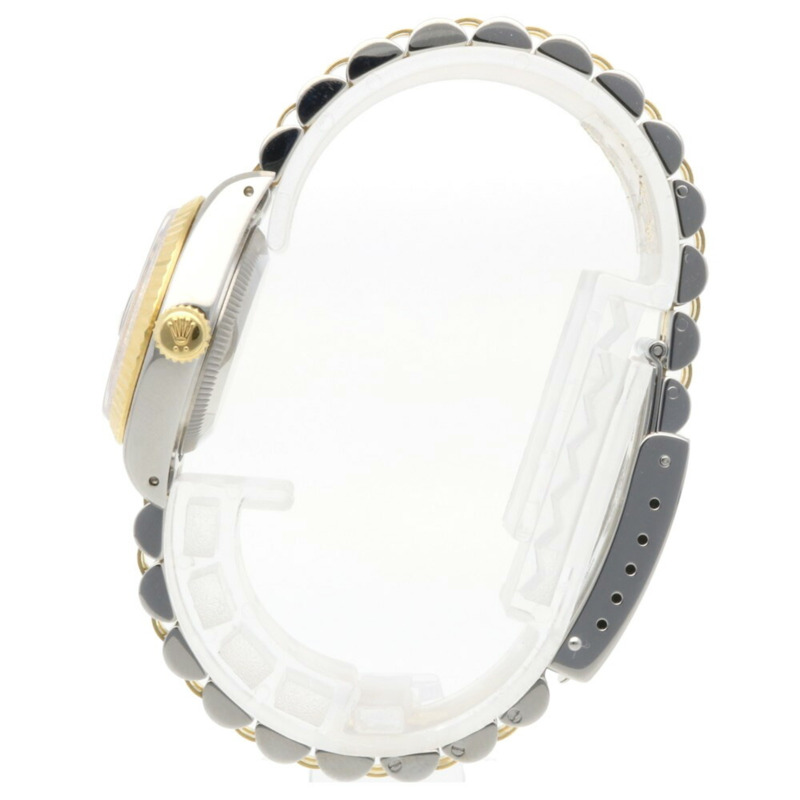 勞力士蠔式恆動日誌型腕錶,不銹鋼材質,型號69173G,自動上鍊,已翻新,L號錶盤,女士款,勞力士10P鑽石藍漸變錶盤-3