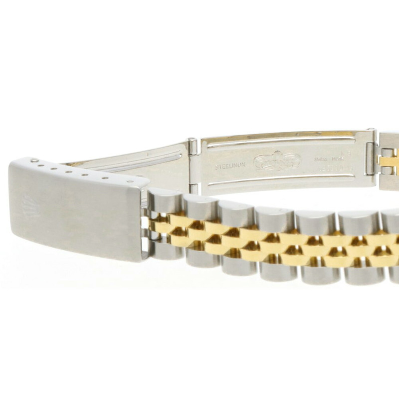 勞力士蠔式恆動日誌型腕錶,不銹鋼材質,型號69173G,自動上鍊,已翻新,L號錶盤,女士款,勞力士10P鑽石藍漸變錶盤-8