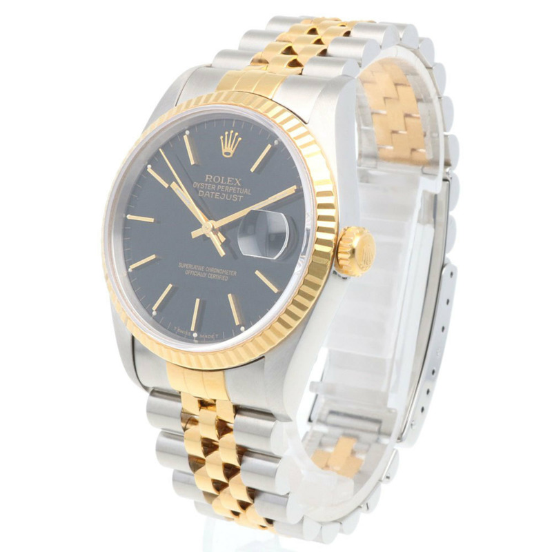 勞力士蠔式恆動日誌型腕錶,不鏽鋼材質,型號16233,自動上鍊,已翻新,S編號,男士勞力士-2