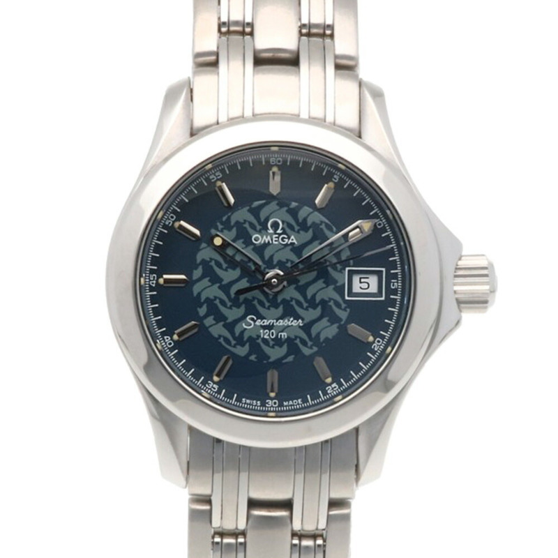 歐米茄海馬系列雅克馬約爾腕錶,不銹鋼材質,型號2580.80,石英機芯,翻新款,型號55605XXX,男士歐米茄腕錶-0