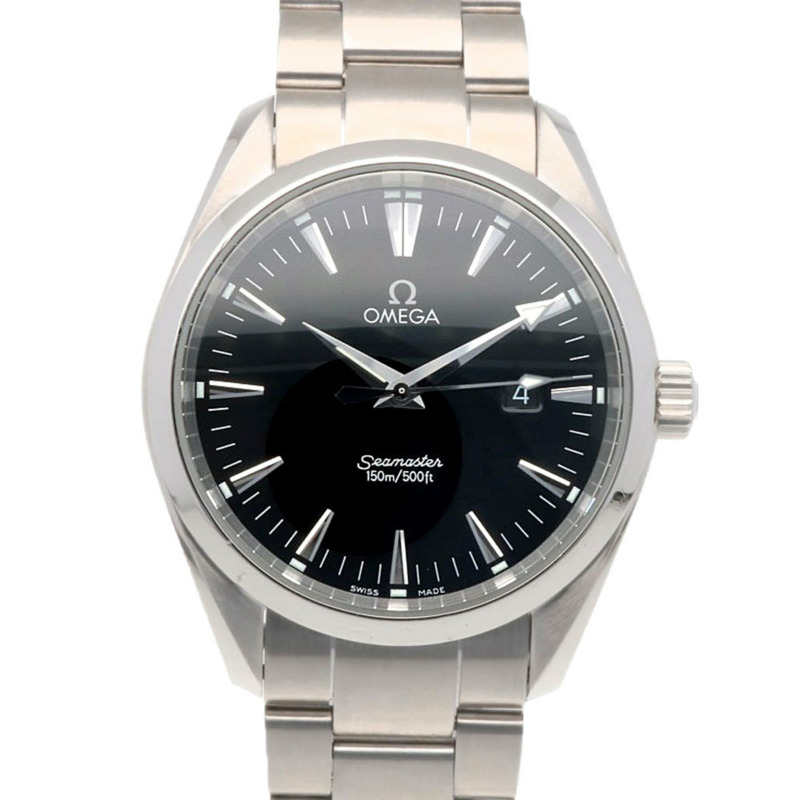 歐米茄海馬系列Aqua Terra腕錶,不鏽鋼材質,型號25175000,石英機芯,翻新款,編號58631XXX,男士150公尺防水。-0