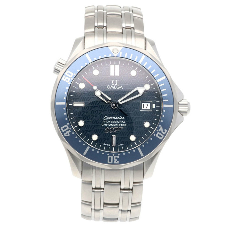 歐米茄海馬系列專業腕錶,不鏽鋼材質,型號2537.80,自動上鍊,翻新款,編號80410XXX,男士款,歐米茄007詹姆斯龐德40週年紀念版-7
