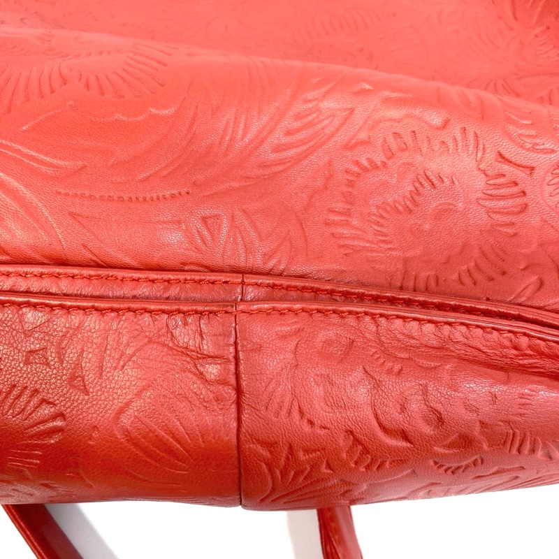 🥨超優惠福袋包 LOEWE橘紅牛皮Flamenco肩側背包-10