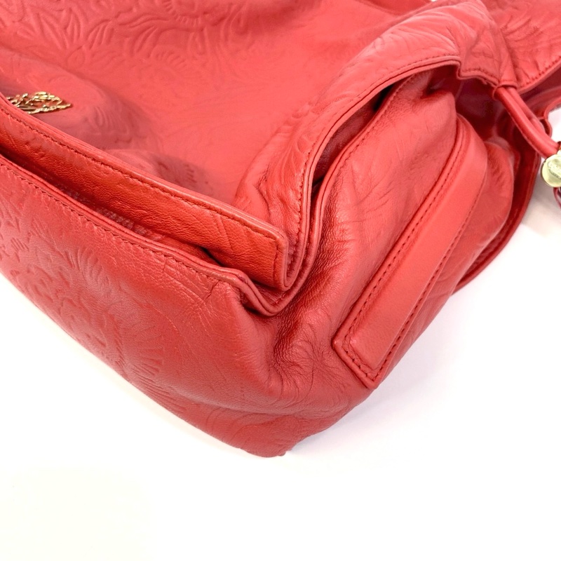 🥨超優惠福袋包 LOEWE橘紅牛皮Flamenco肩側背包-12