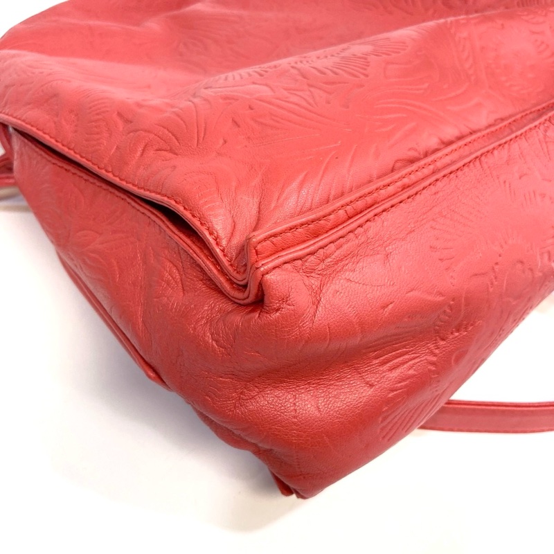 🥨超優惠福袋包 LOEWE橘紅牛皮Flamenco肩側背包-14