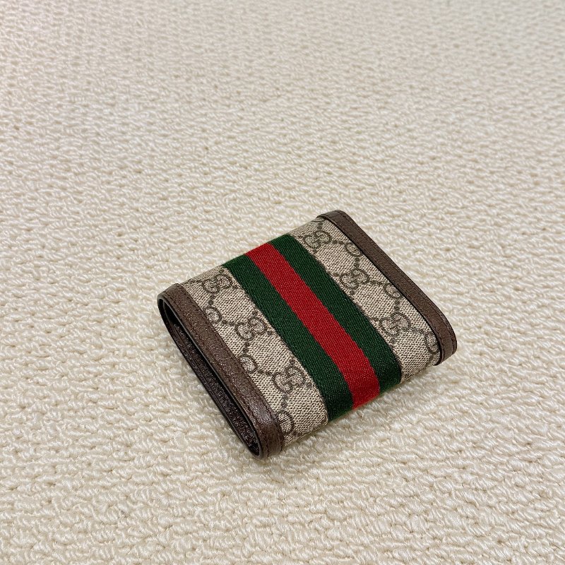 GUCCI - 老花綠紅綠OPHIDIA短夾-1