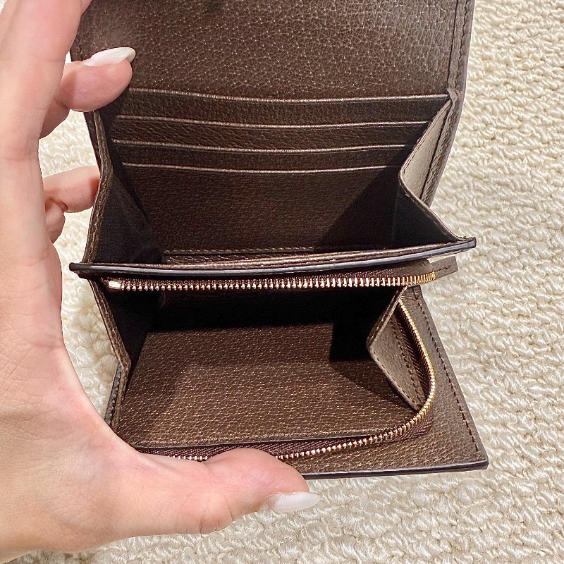 GUCCI - 老花綠紅綠OPHIDIA短夾-4