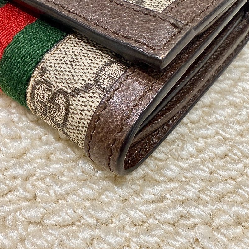 GUCCI - 老花綠紅綠OPHIDIA短夾-6