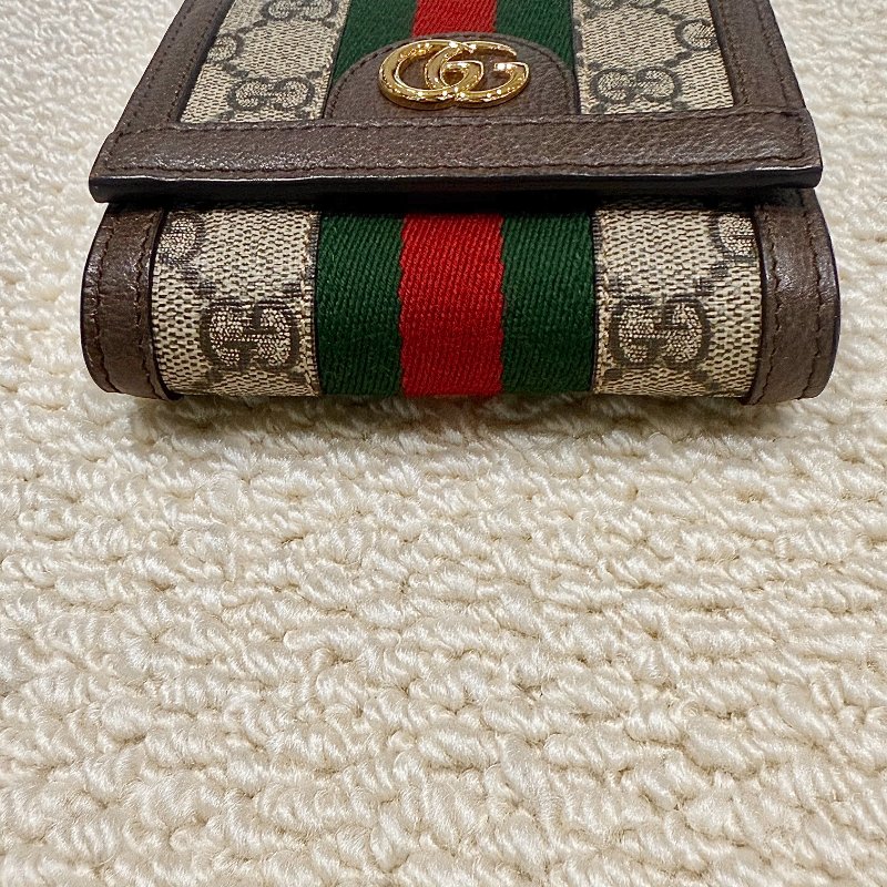 GUCCI - 老花綠紅綠OPHIDIA短夾-7