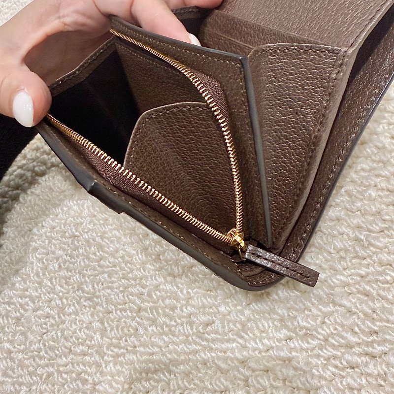 GUCCI - 老花綠紅綠OPHIDIA短夾-8