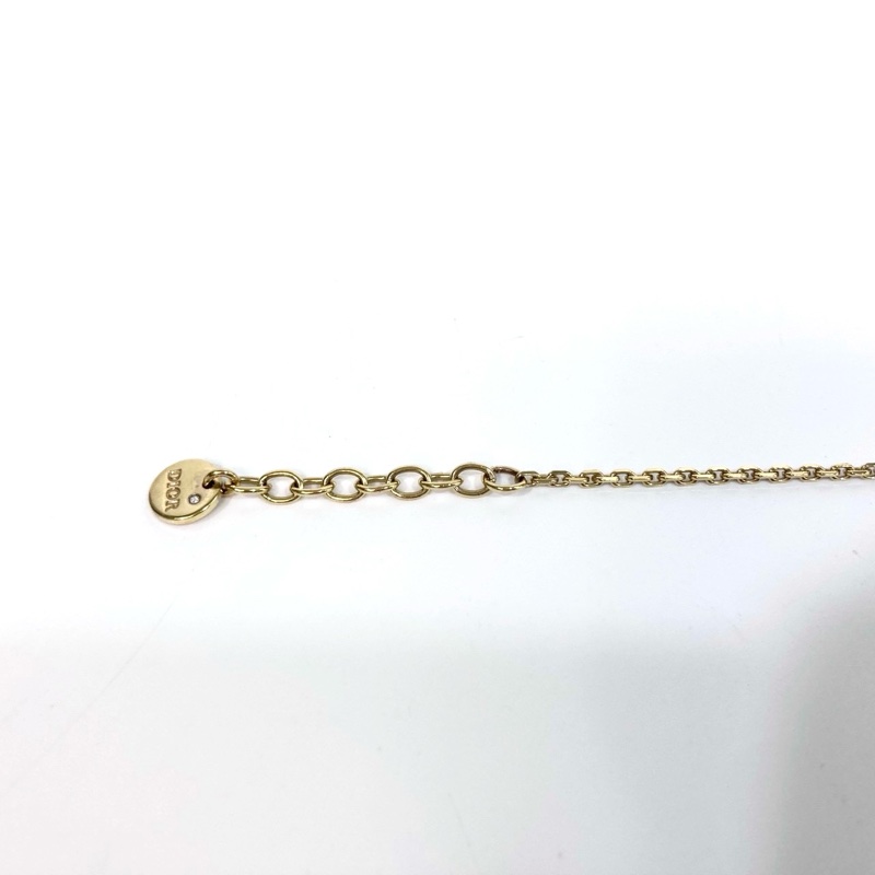 DIOR金色拚白色水晶CD LOGO Petit手鍊B2522WOMCY-11
