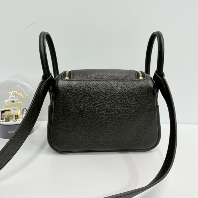 Hermes Mini Lindy 黑金 全新閒置-1