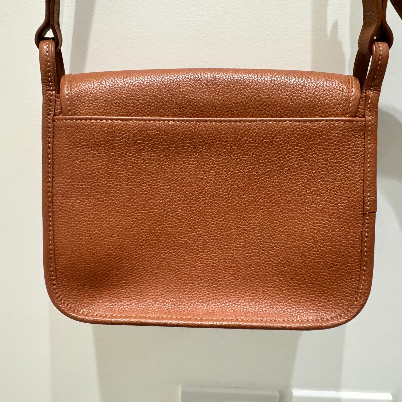 LONGCHAMP Le Foulonn 牛皮斜背包 中號尺寸 馬鞍包-2