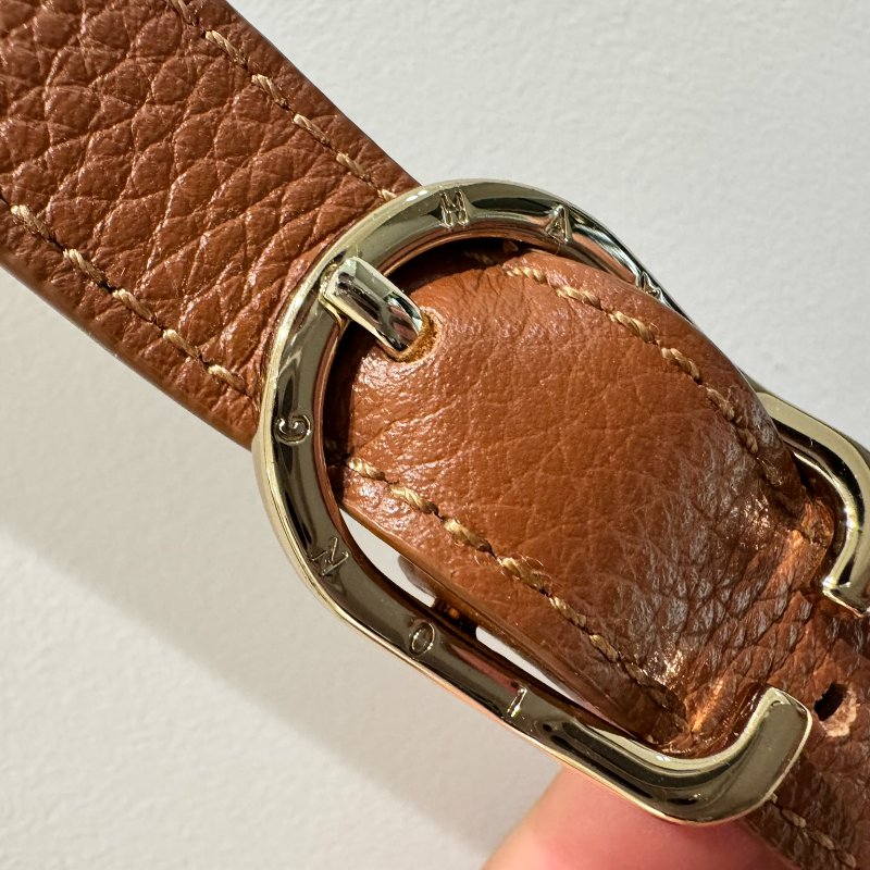 LONGCHAMP Le Foulonn 牛皮斜背包 中號尺寸 馬鞍包-10