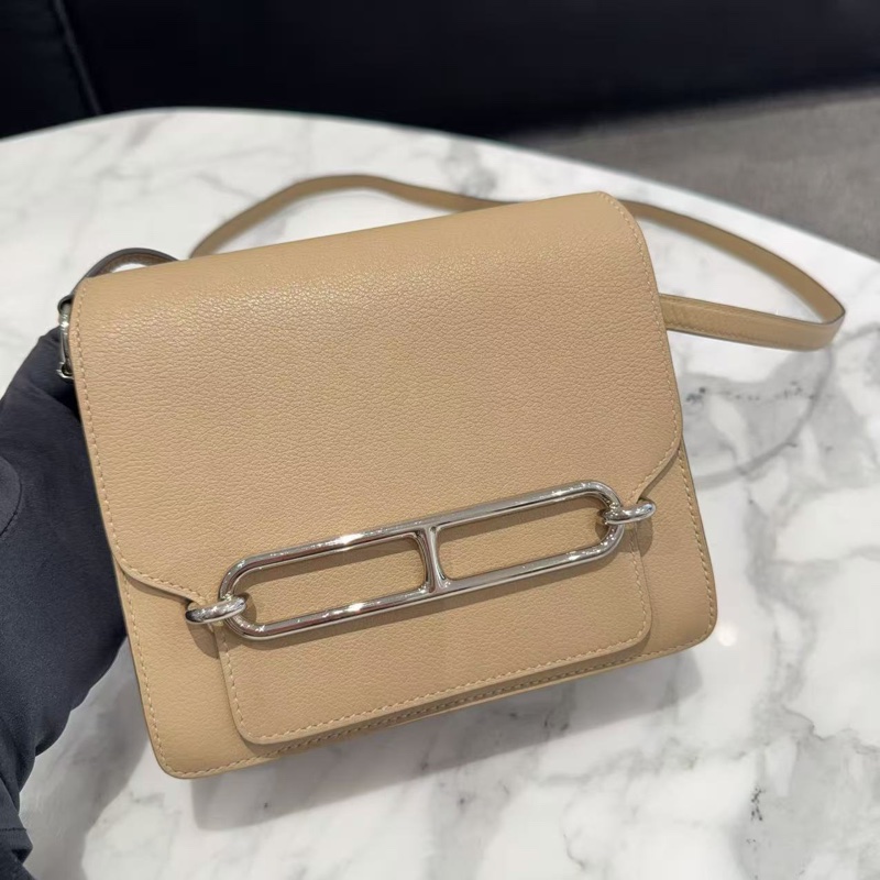 99新全配❤️#愛馬仕 #豬鼻子19 #roulis #mini #風衣灰 銀扣-0