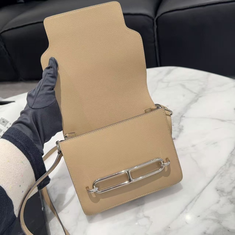 99新全配❤️#愛馬仕 #豬鼻子19 #roulis #mini #風衣灰 銀扣-7