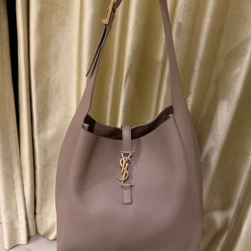 YSL 奶茶包大號單肩包hobo-9