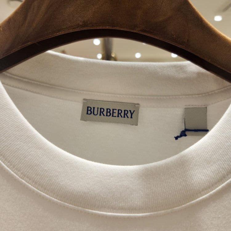 🎉2026新品好折扣✨Burberry 81024511 男款EKD 棉質短袖 T-shirt 上衣 畫布白 S/M/L/XL/XXL-13