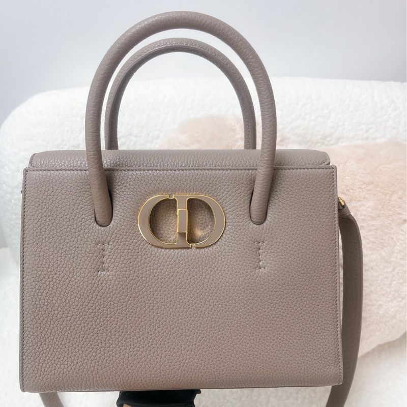 Dior St honore 灰粉色手柄托特包-1