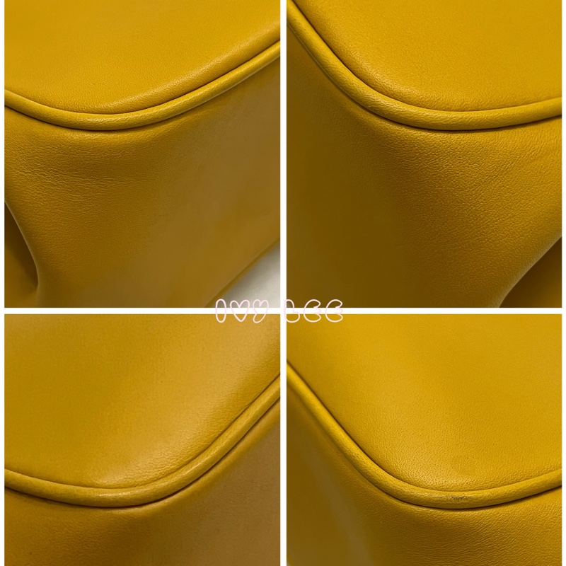 COACH Disney 聯名 黃色 皮革 米奇 米妮 手提包 斜背包 正品 二手精品-11