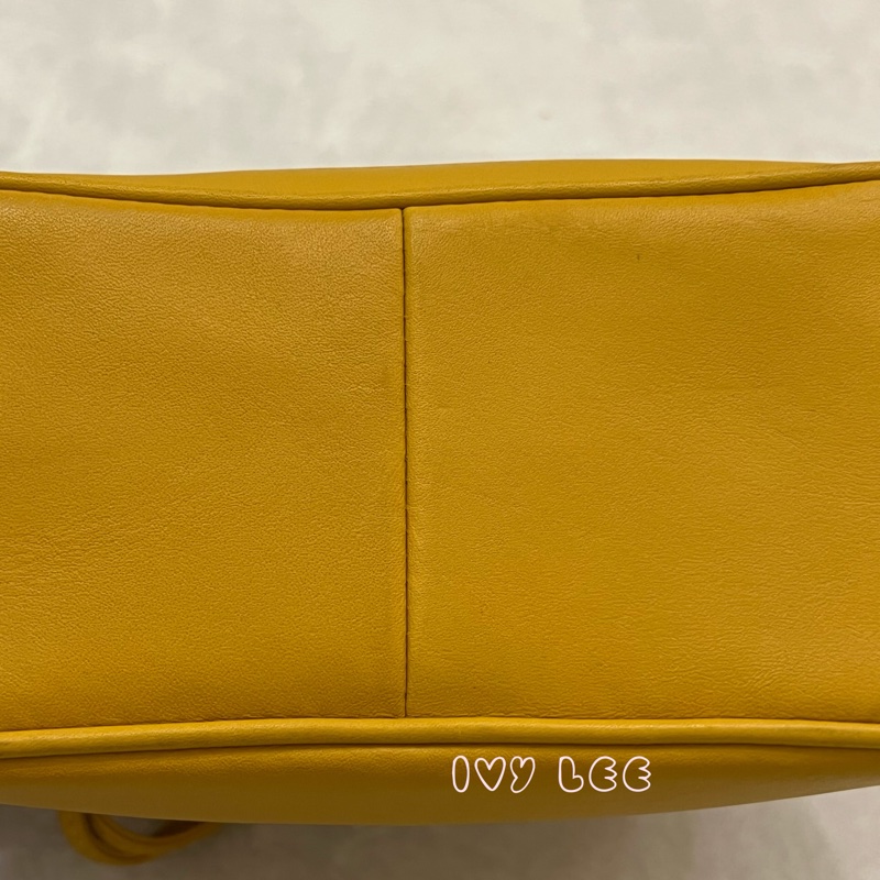 COACH Disney 聯名 黃色 皮革 米奇 米妮 手提包 斜背包 正品 二手精品-23