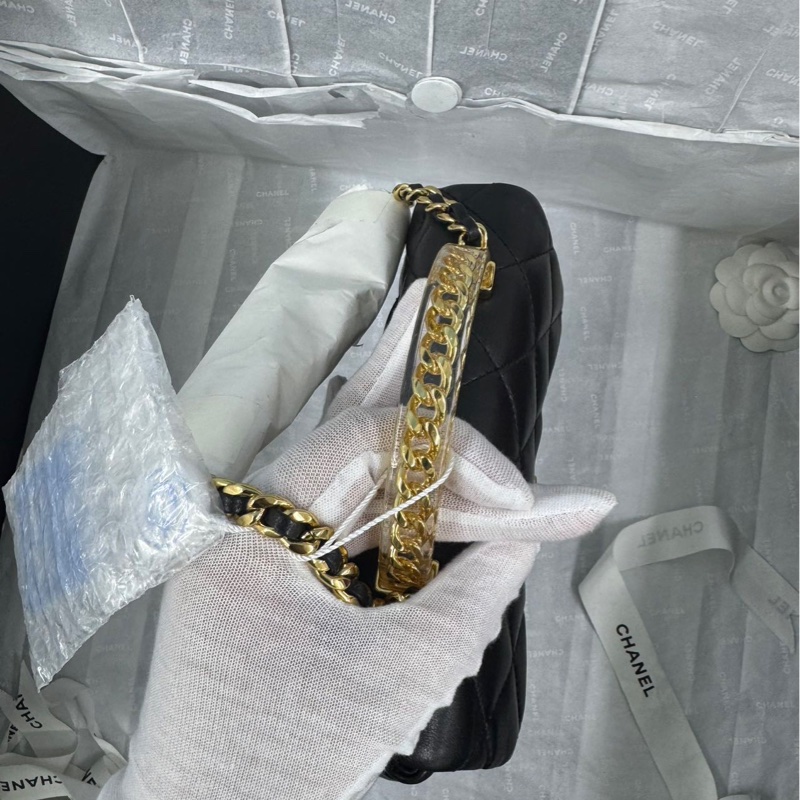 全新全配🈶24年購證❤️ 香奈兒 黑金 #cf #mini #24s #手柄款-10