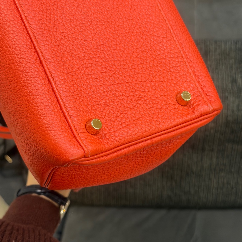 閒置品🈶肩帶❤️ 愛馬仕 #kelly35 #橘紅 #金釦 #togo皮 K35-14