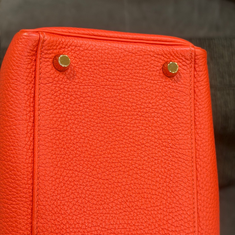 閒置品🈶肩帶❤️ 愛馬仕 #kelly35 #橘紅 #金釦 #togo皮 K35-16