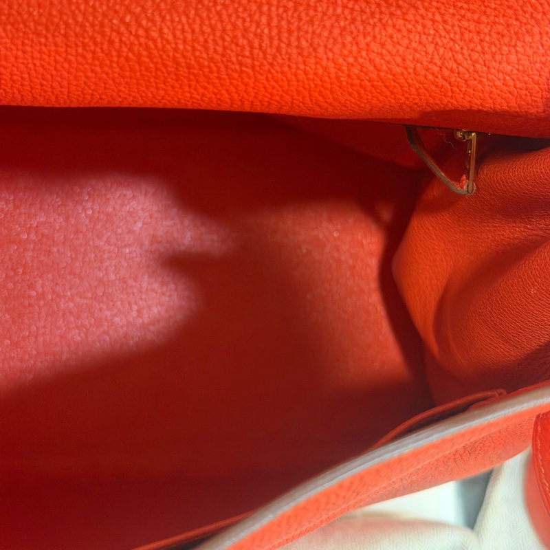 閒置品🈶肩帶❤️ 愛馬仕 #kelly35 #橘紅 #金釦 #togo皮 K35-21